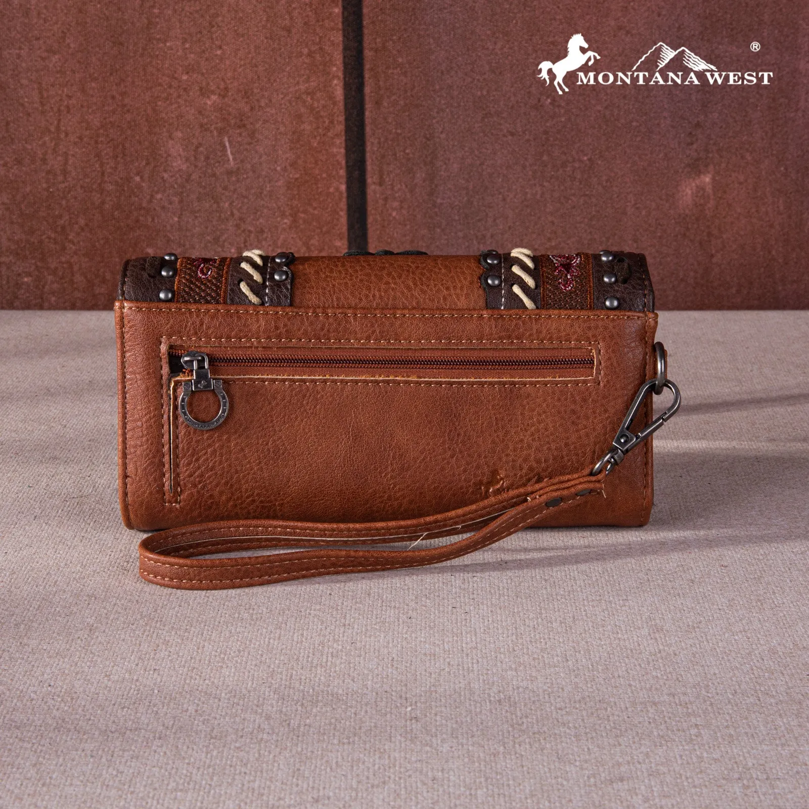 MW1256-W002 Montana West Embroidered Collection Wallet