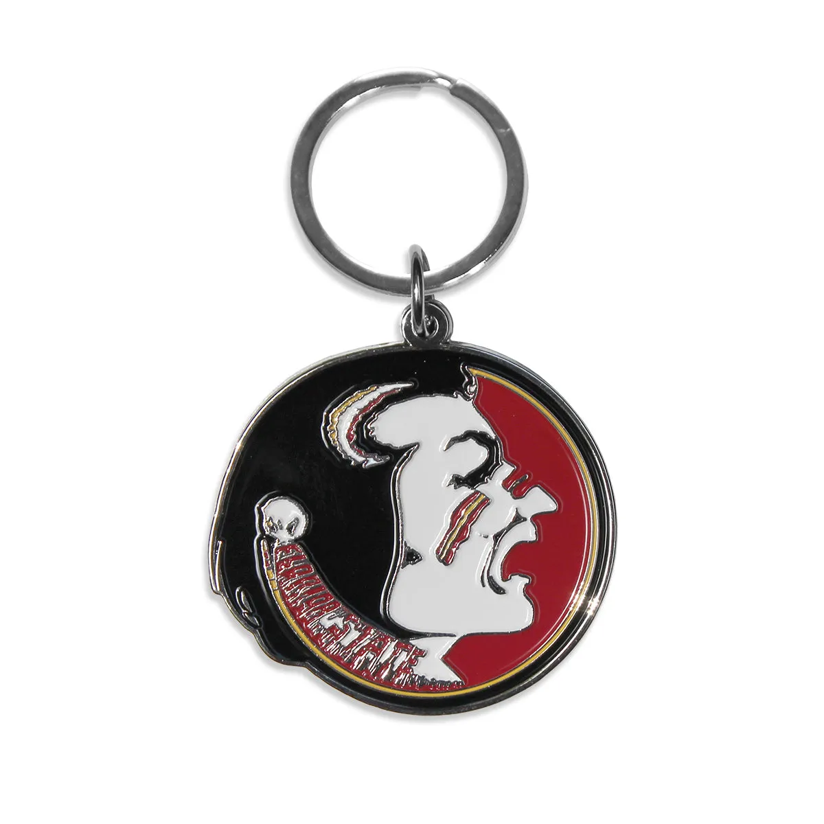 Neil Enterprises Vault Seminole Logo Metal Keychain