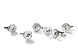 O-LINK MOTHER OF PEARL MONOGRAM CUFFLINKS