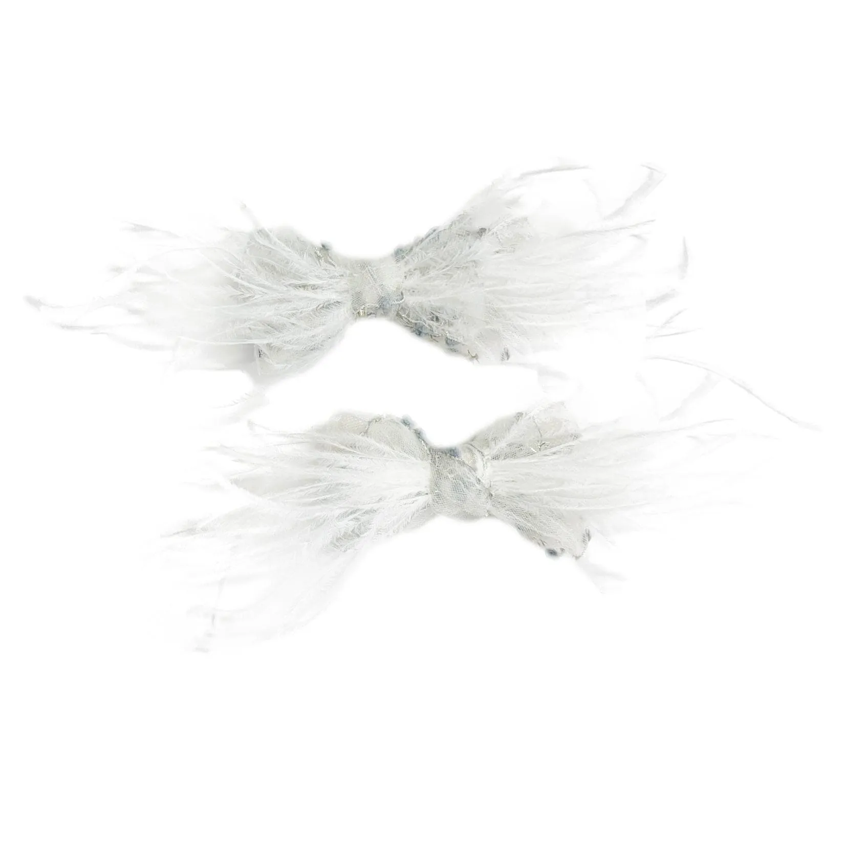 Olivia Feather Hair Clips