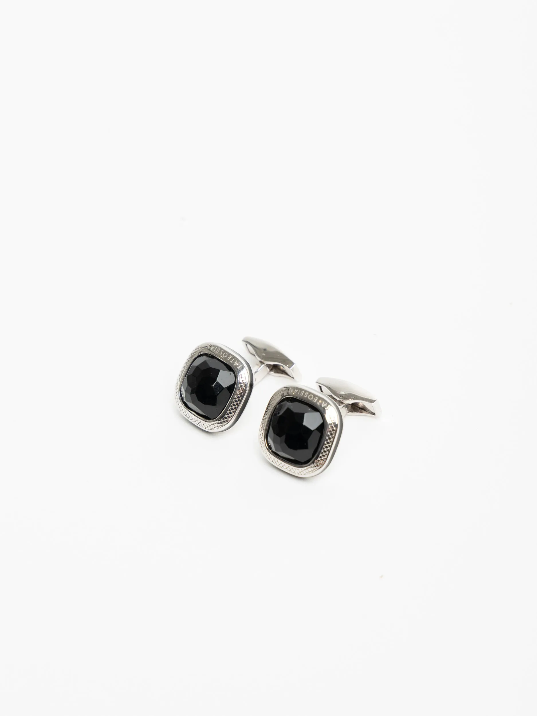 Onyx Sterling Silver Cufflink