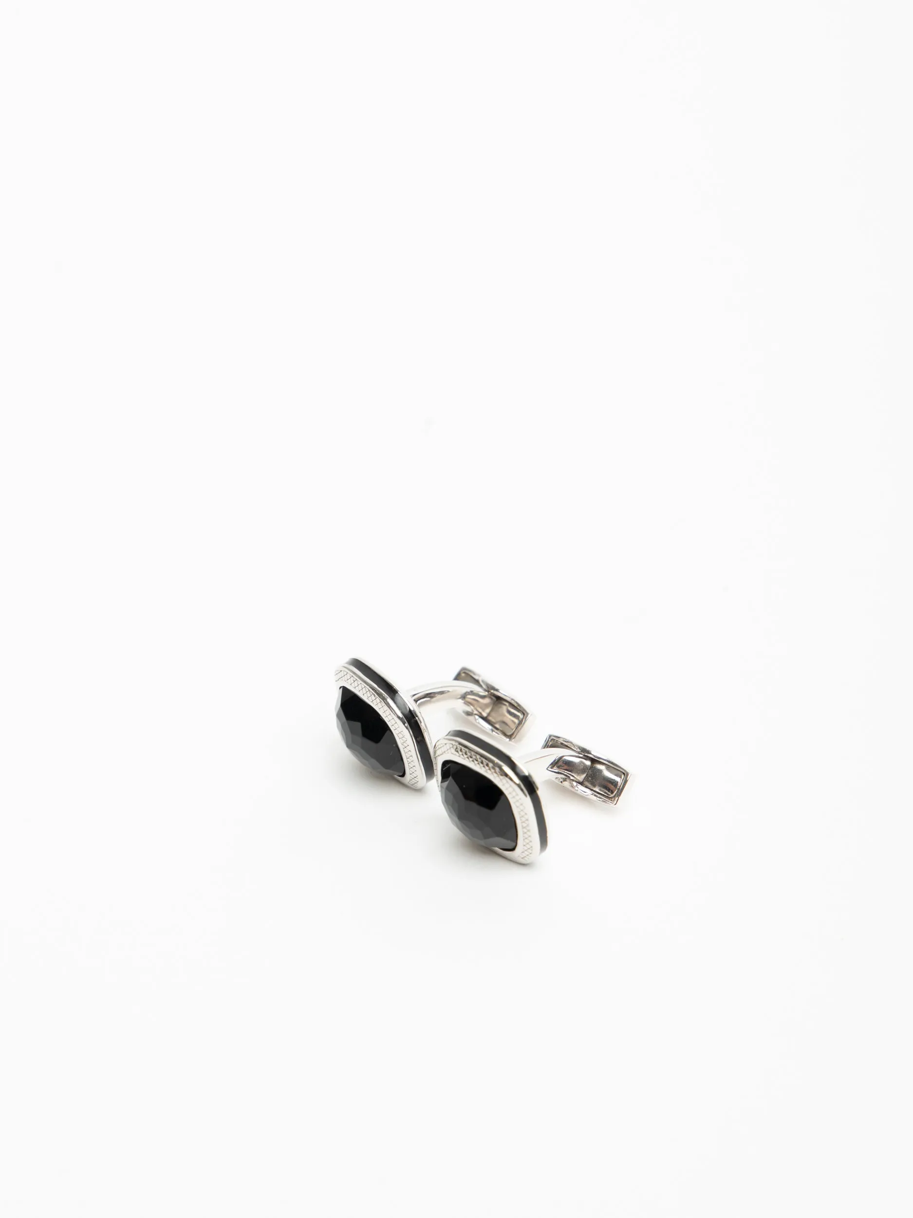 Onyx Sterling Silver Cufflink