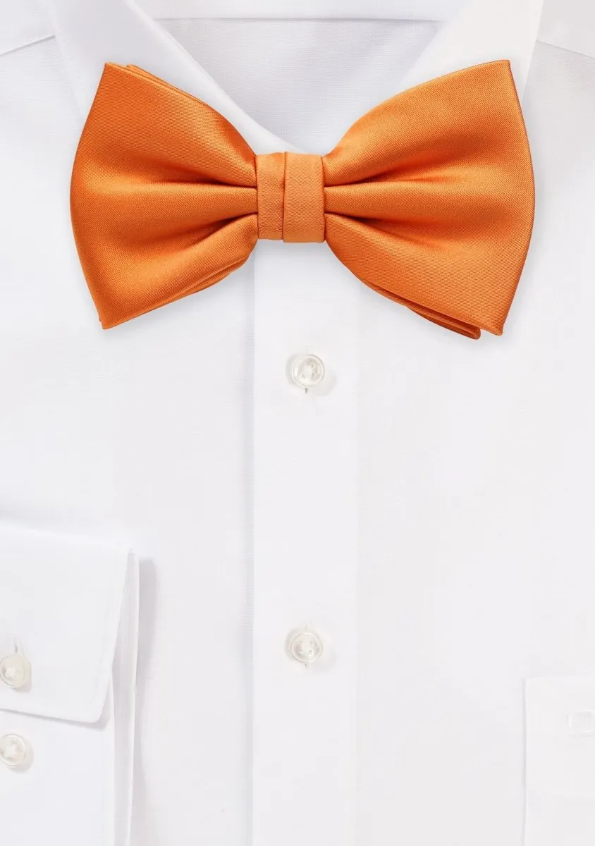 Orange Solid Bowtie