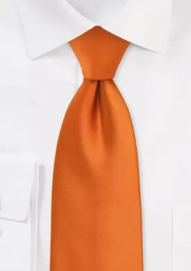 Orange Solid Necktie