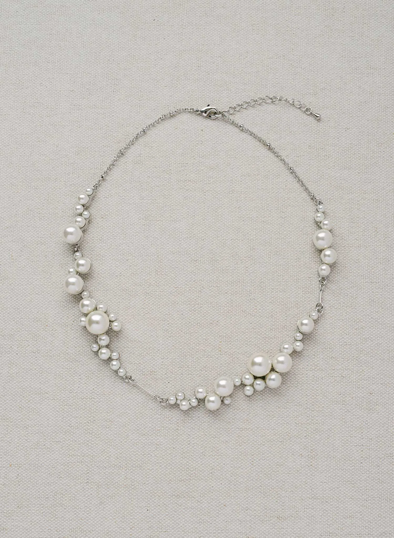 Pearl droplets bridal necklace - Style #2428