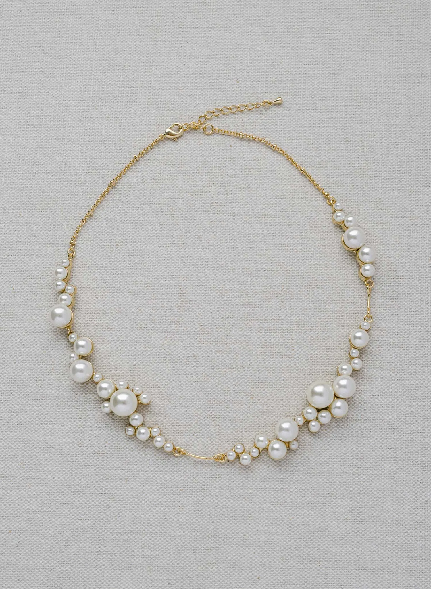 Pearl droplets bridal necklace - Style #2428