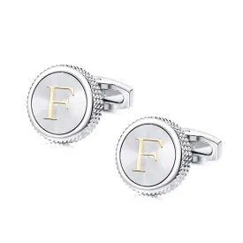 Personalized Monogram Pearl Cufflinks