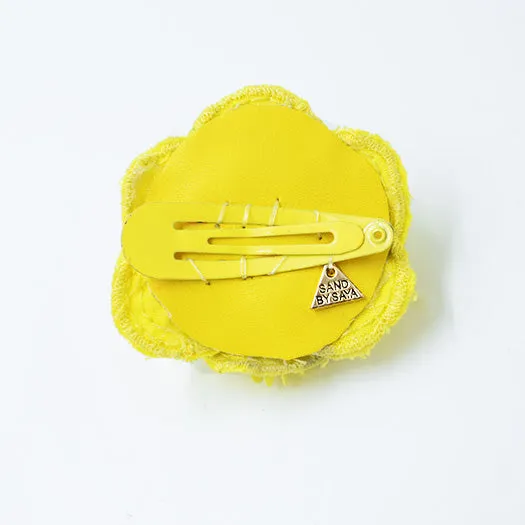 Pink & Yellow Flower- Kids Hair Pin