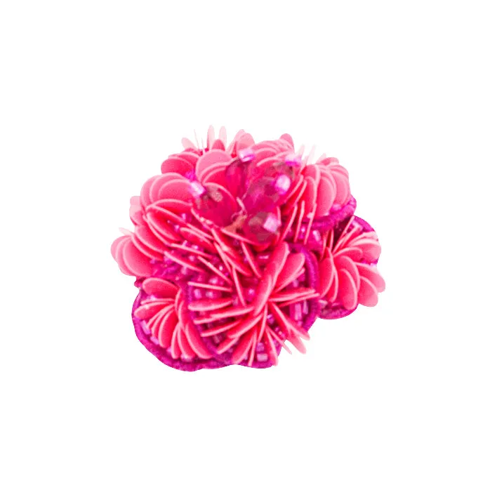 Pink & Yellow Flower- Kids Hair Pin