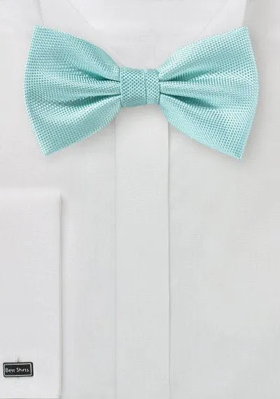 Pool Blue MicroTexture Bowtie