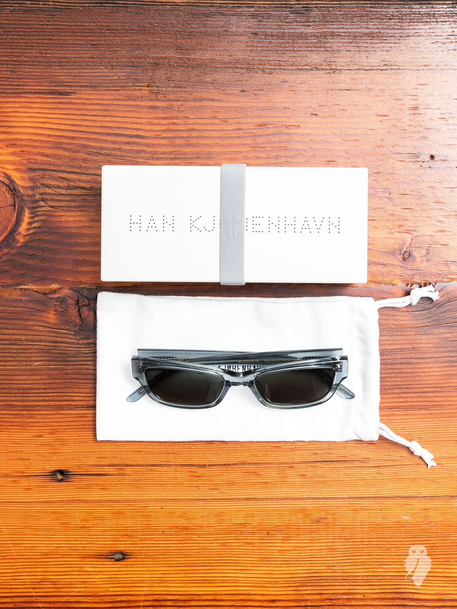 "Moon" Sunglasses in Grey Transparent