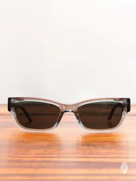 "Moon" Sunglasses in Grey Transparent