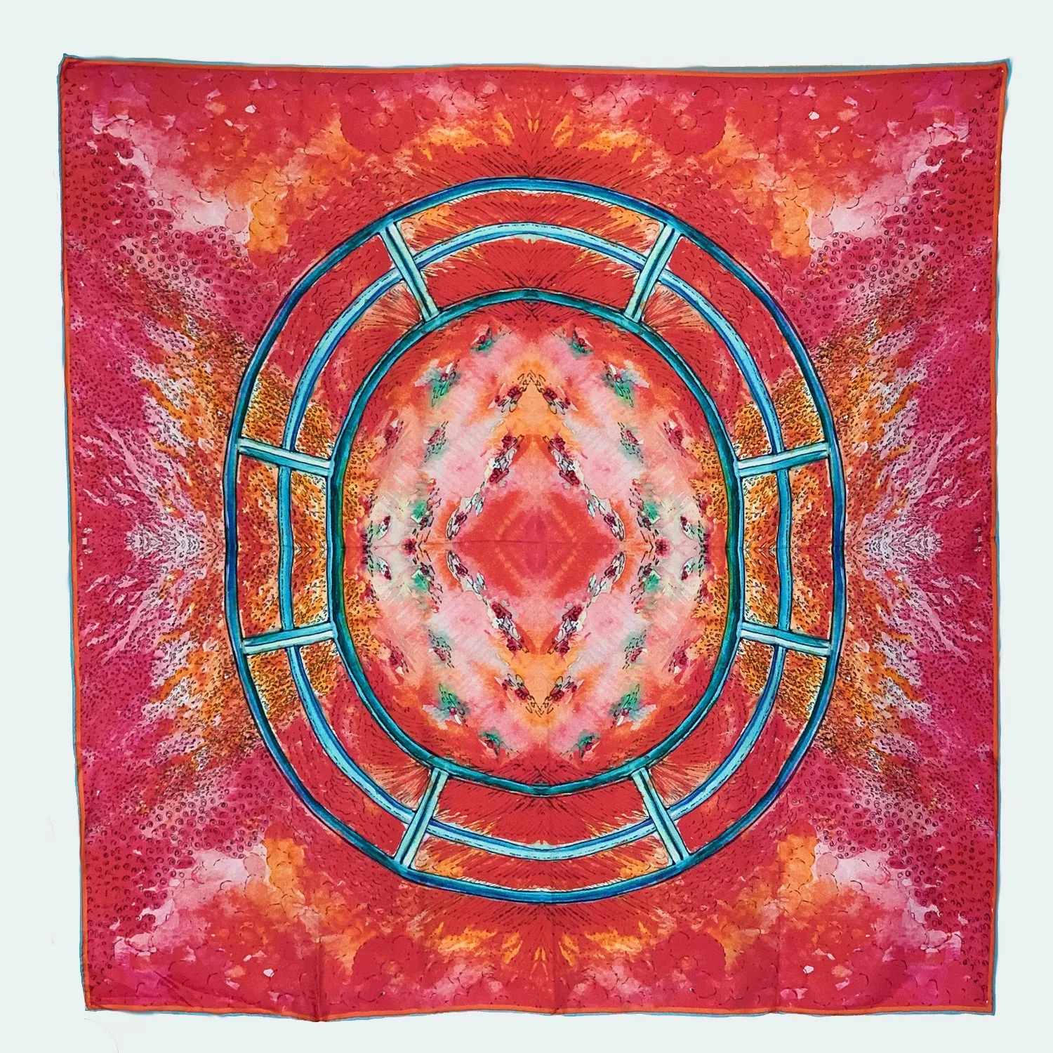 Rainbow Bridges - Square Silk Scarf