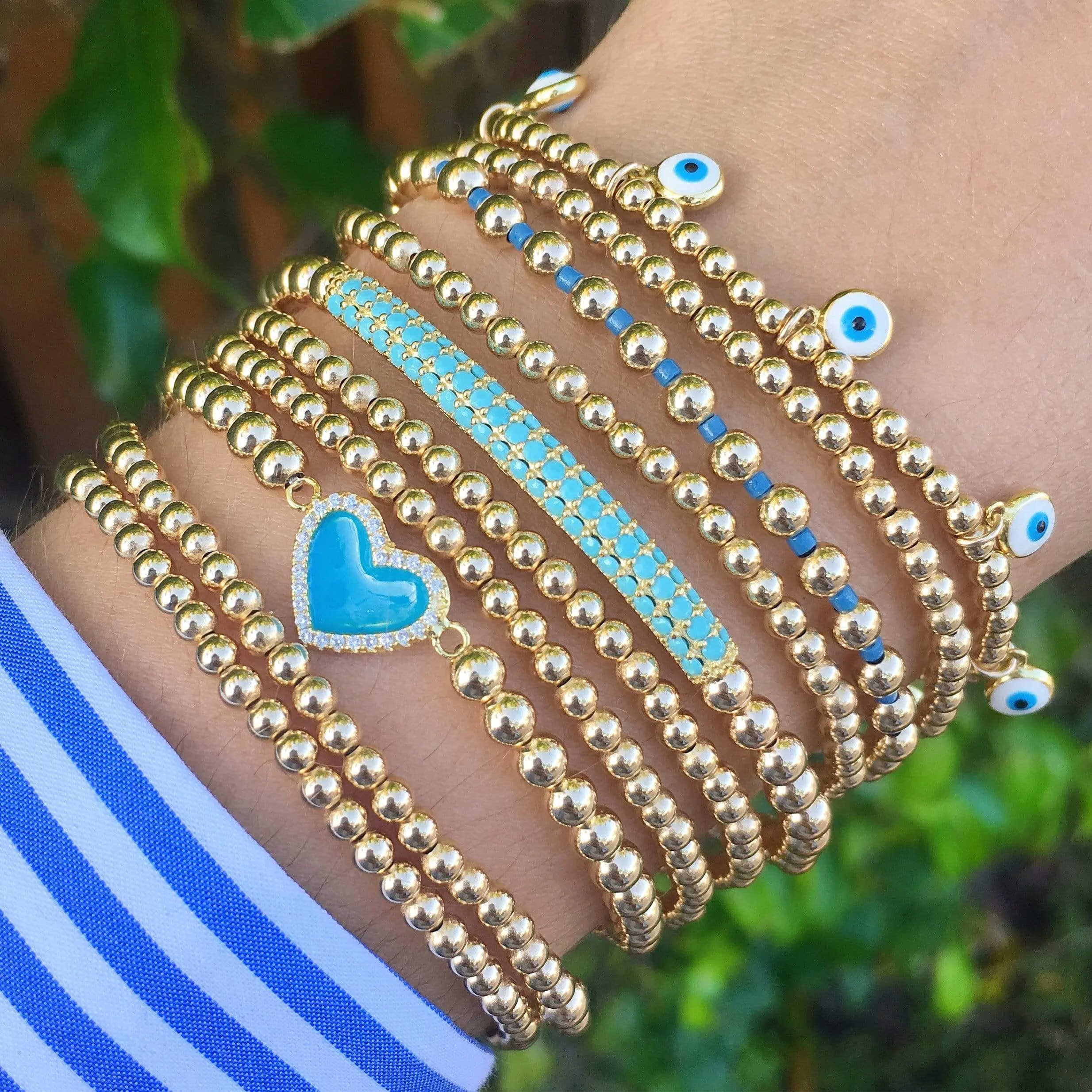 Raise the Bar | Turquoise Charm Bracelet