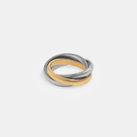 Elegant Rayna Mixed Metal Ring - Designer Fashion Accessory 