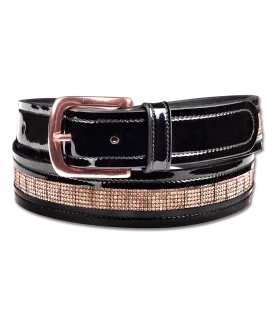 Rose Gold Leather Belt