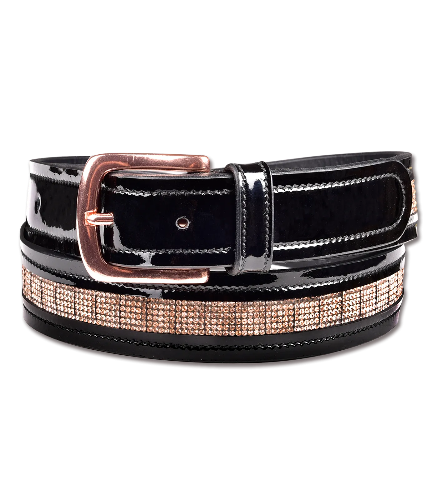 Rose Gold Leather Belt