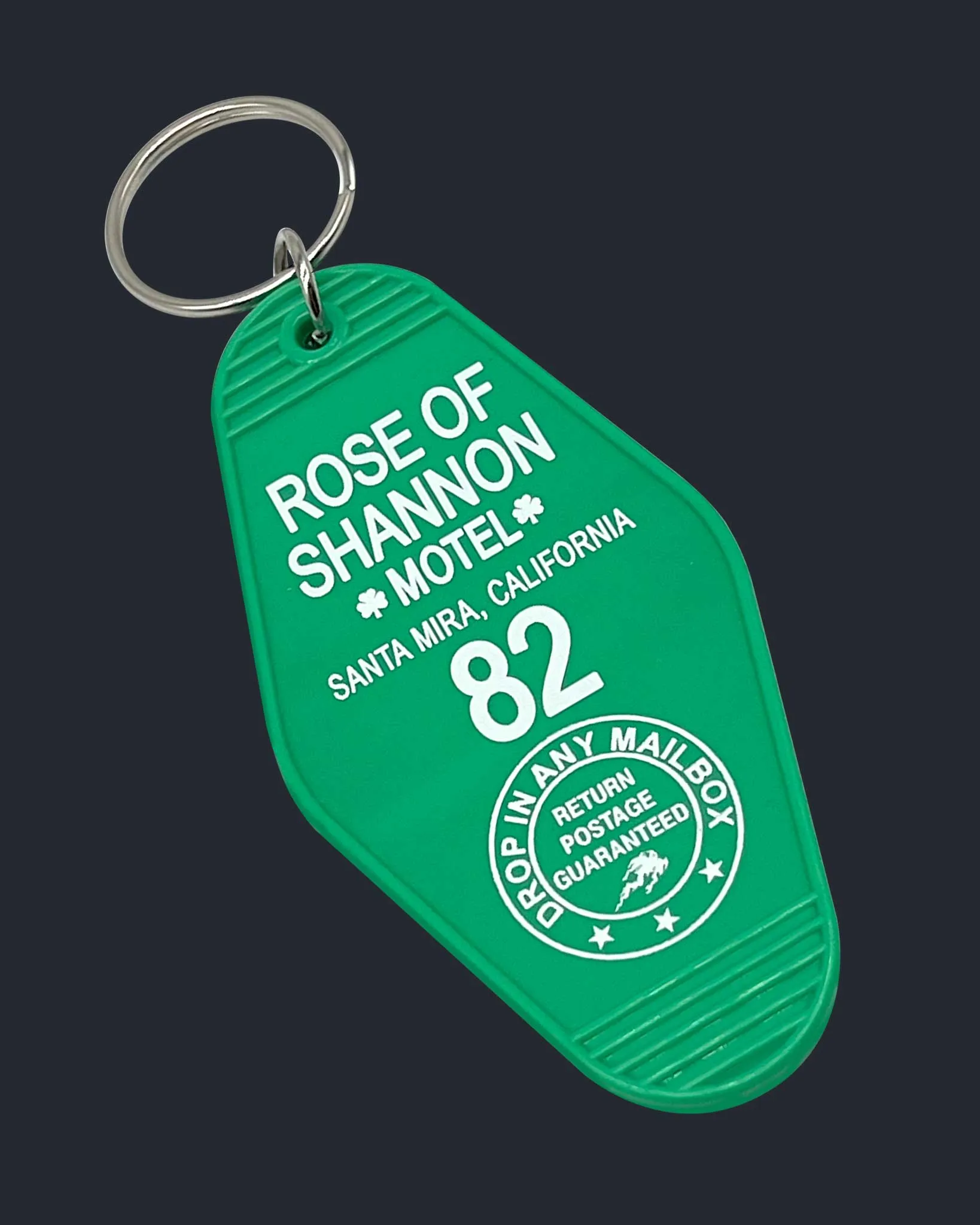 Charming Rose of Shannon Motel Keychain – Vintage-Inspired Souvenir Accessory