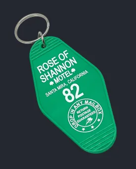 Charming Rose of Shannon Motel Keychain – Vintage-Inspired Souvenir Accessory