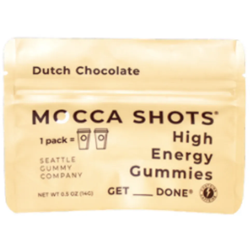 Seattle Gummy Company Mocca Shots Energy Gummies with Caffeine