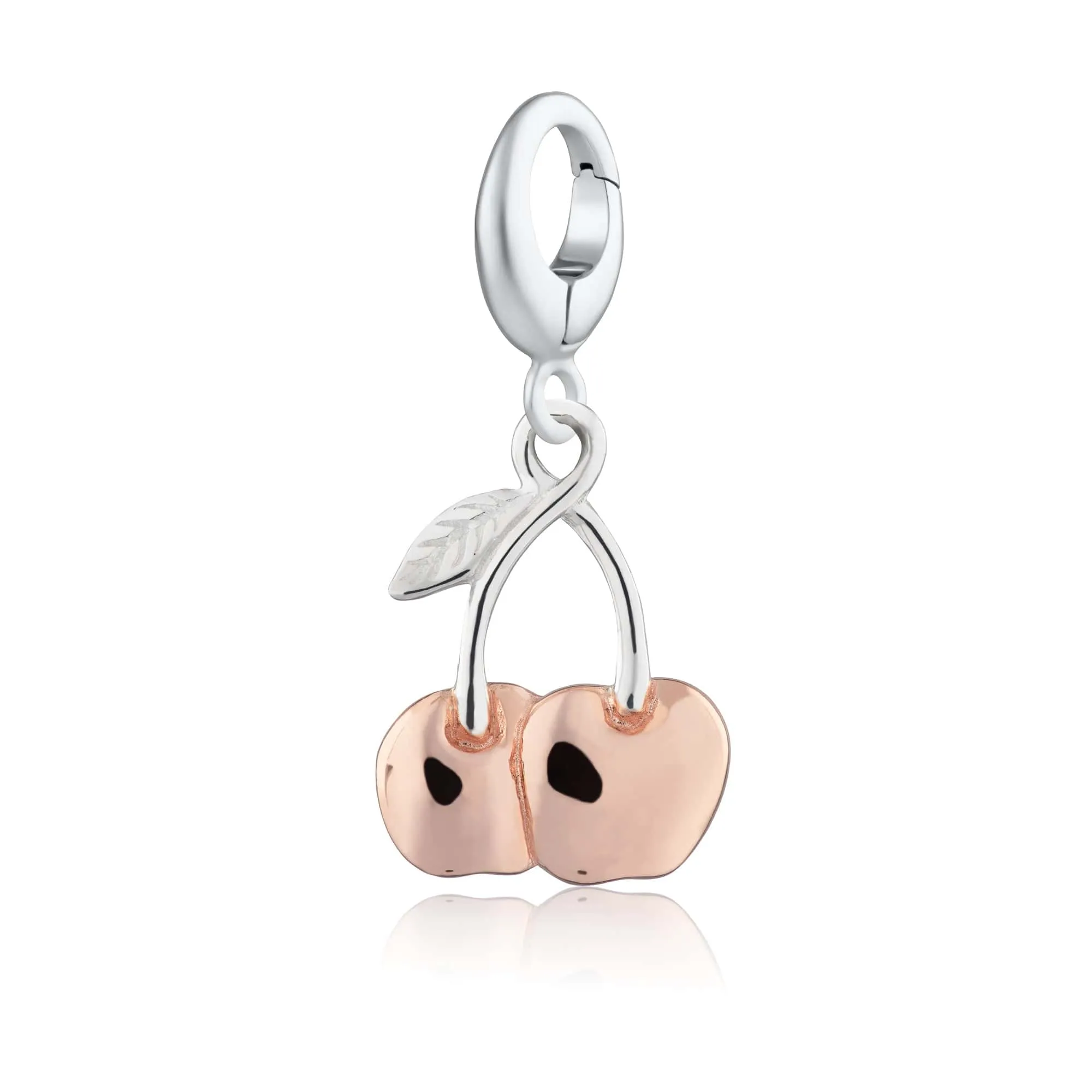 Silver Cherry Charm