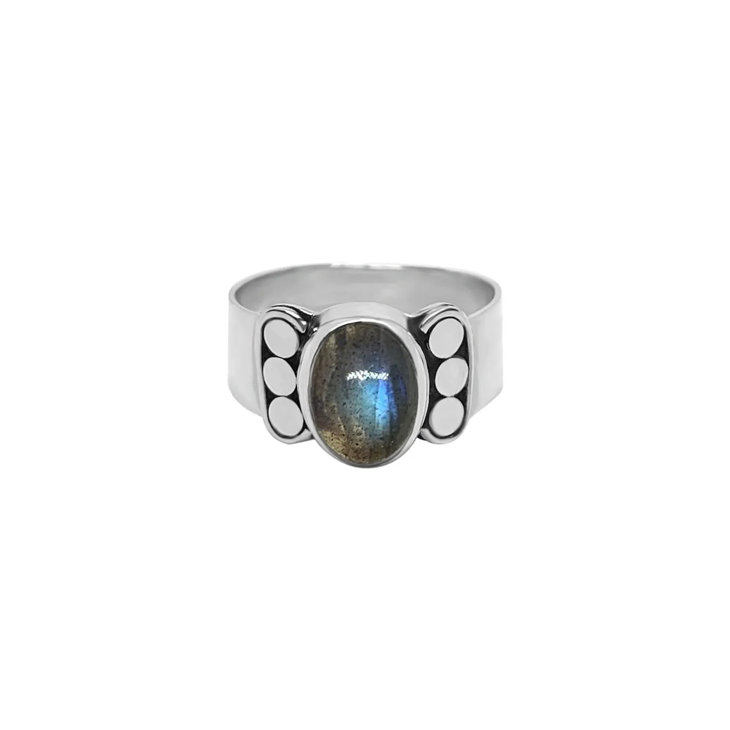 Silver Nova Labradorite Ring