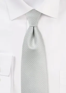 Silver Pin Dot Necktie