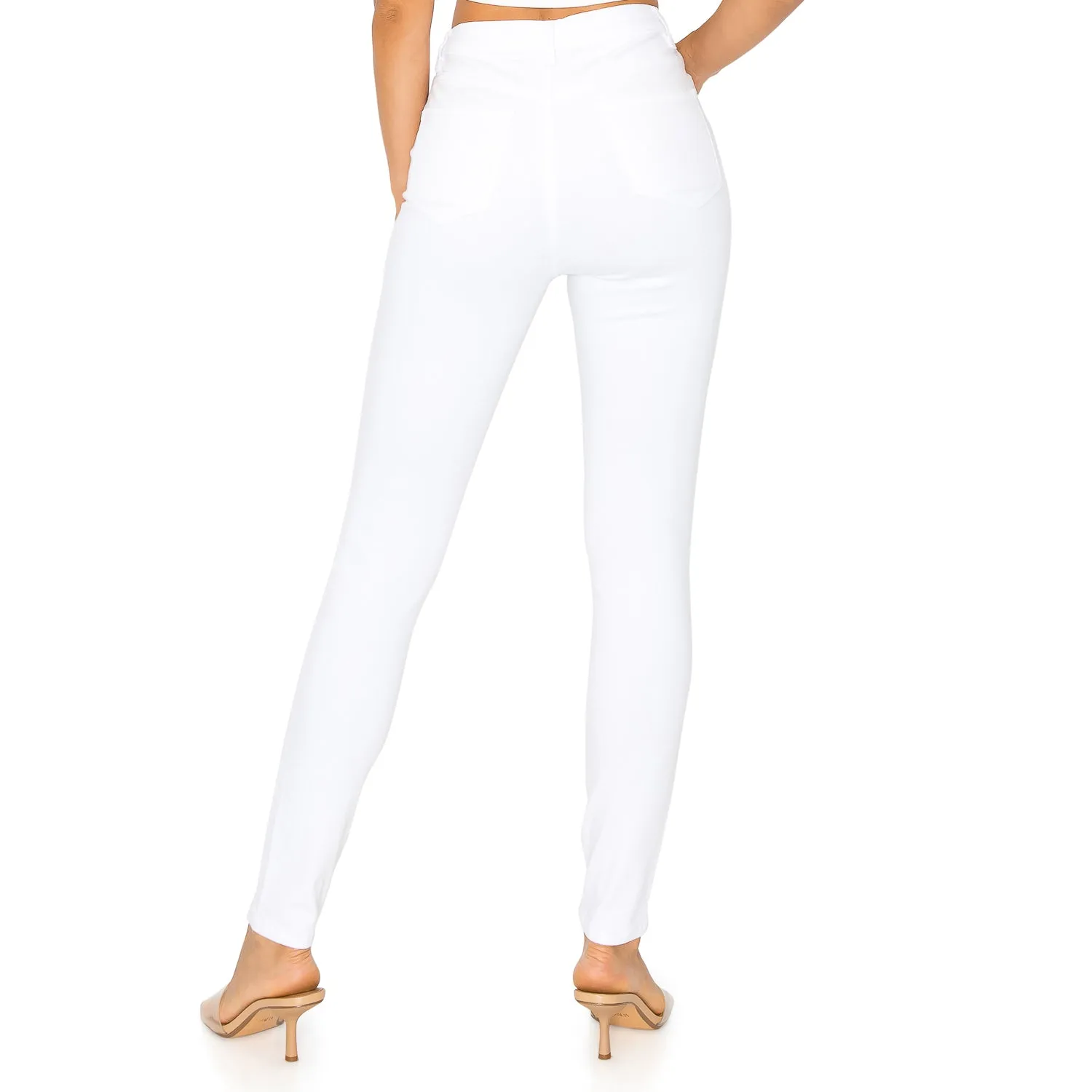 Soft Stretchy High Rise The Everyday Skinny Jeans - White