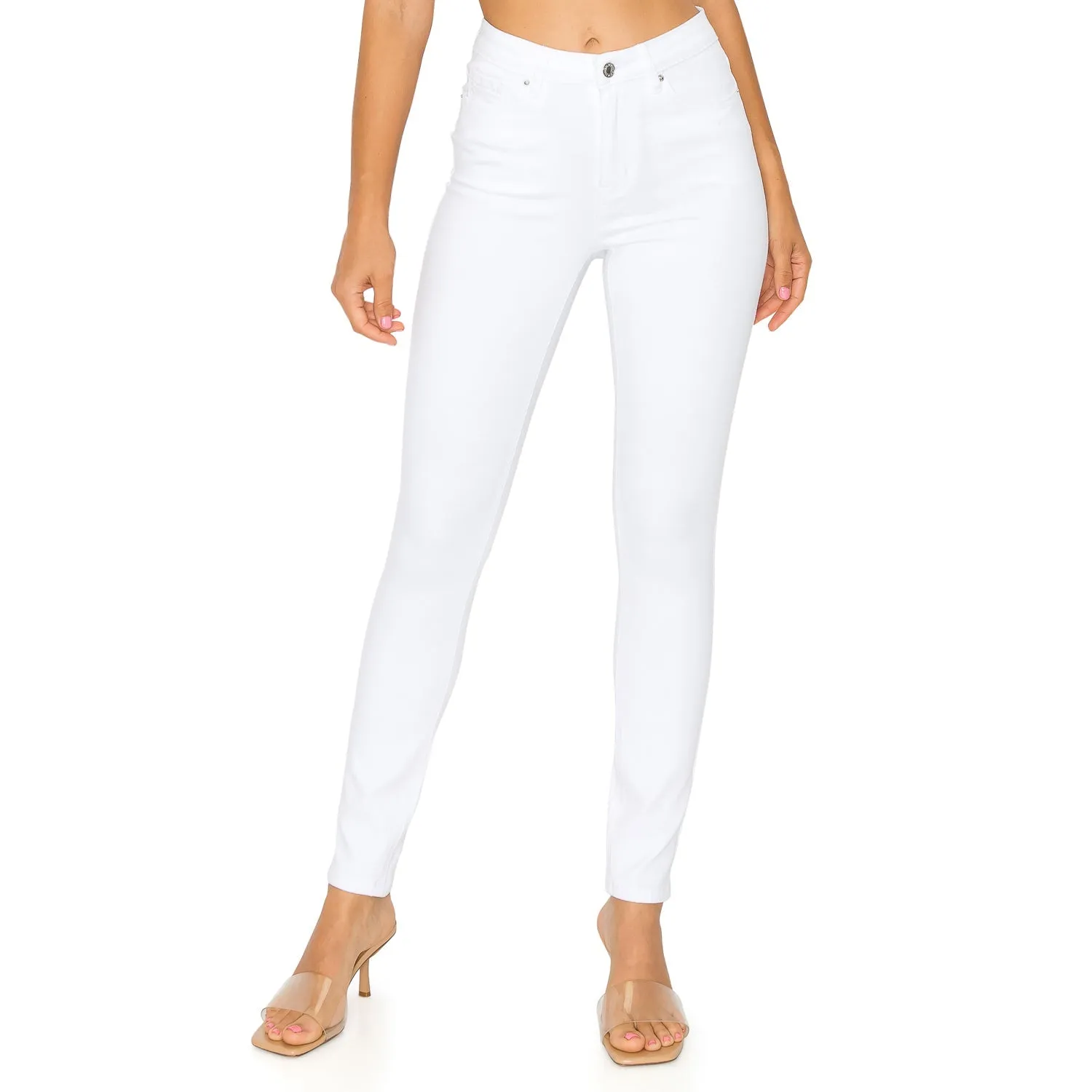 Soft Stretchy High Rise The Everyday Skinny Jeans - White