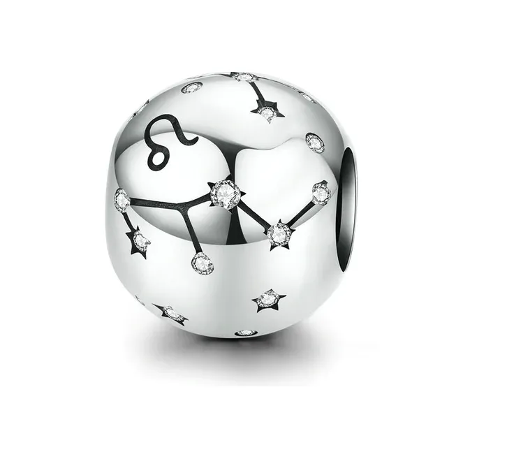 Sparkling Zodiac Constellation Charm 925 Sterling Silver