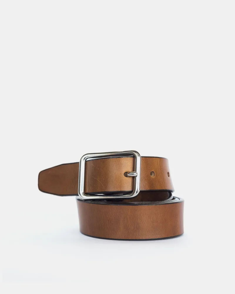 Standard Nickel Harness Leather Belt