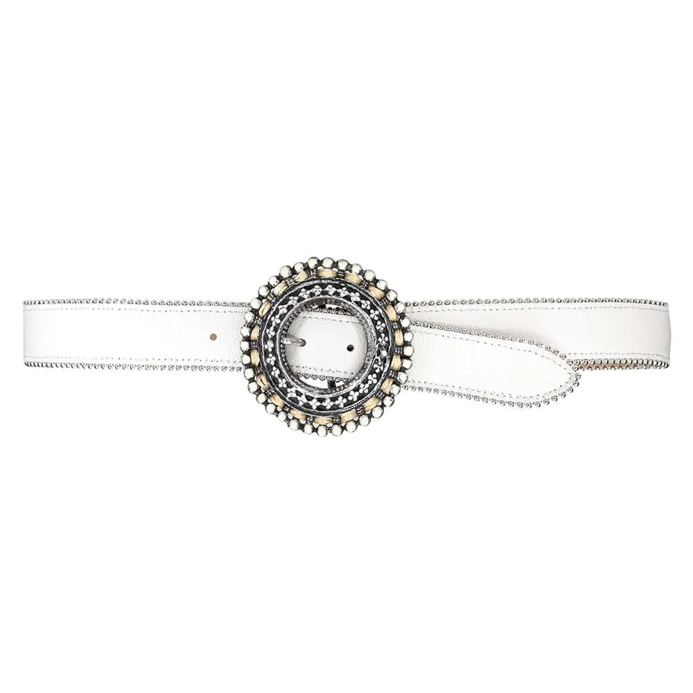 Streets Ahead Ivory Statement Belt