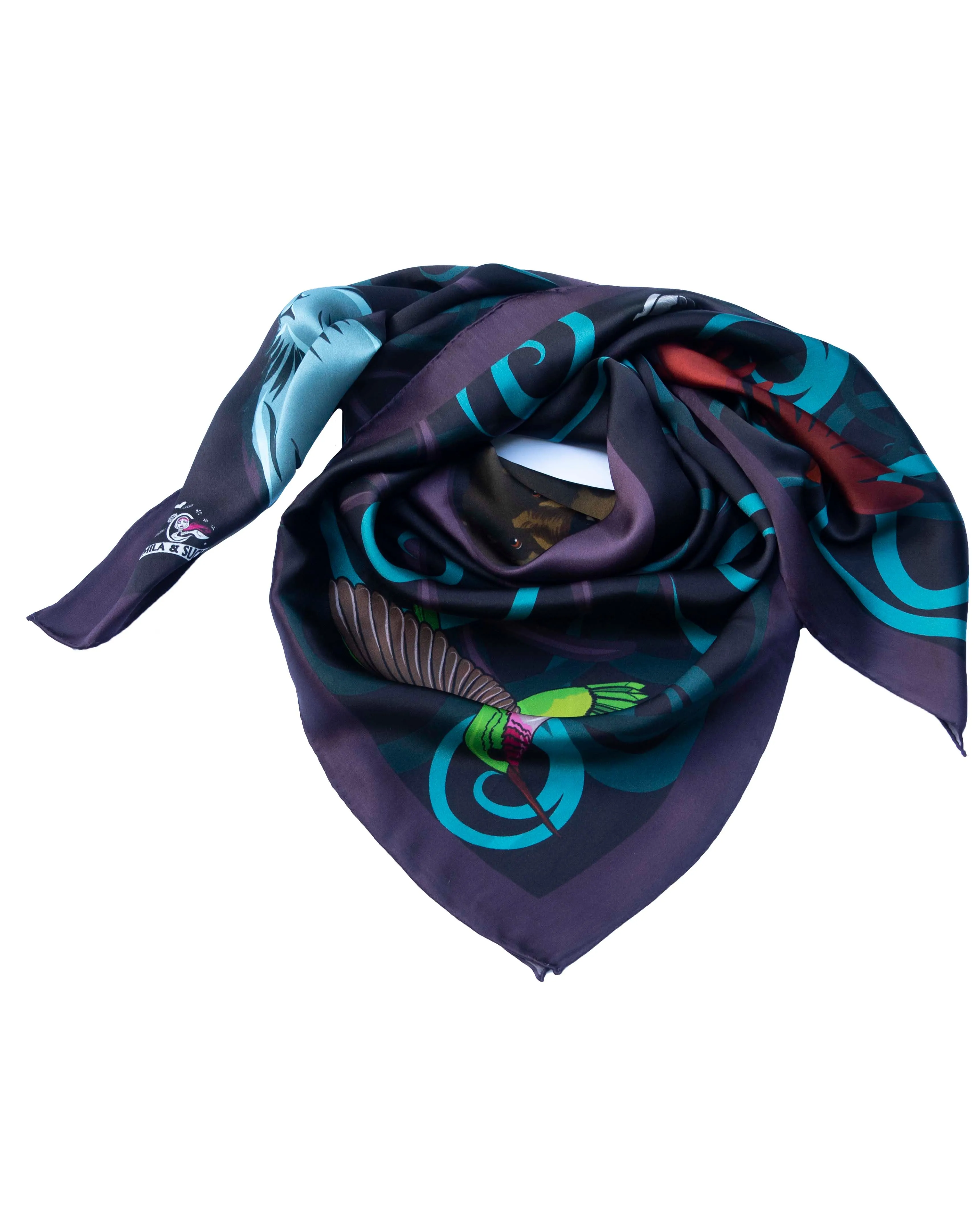 Strength In The Forest Silk Twill Scarf