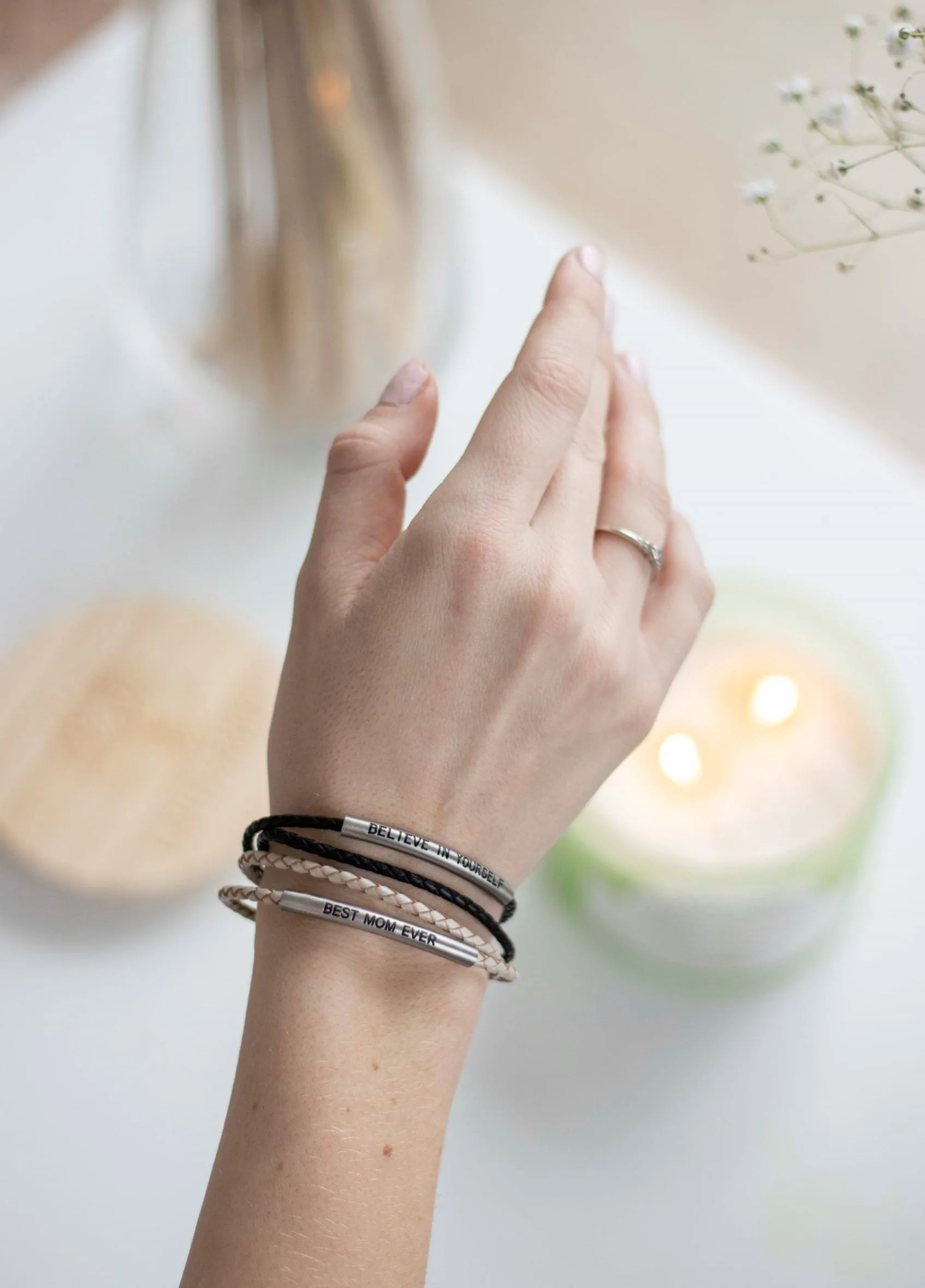 Strength: Leather Bracelet