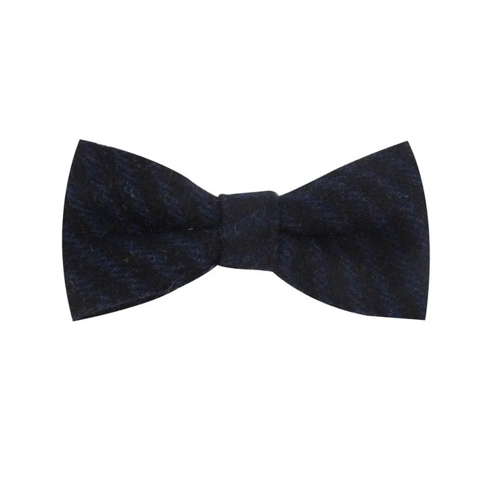 Striped Wool Bow Tie Pre-Tied