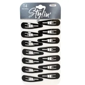 Stylin' Small Snap Barrette - 14pk