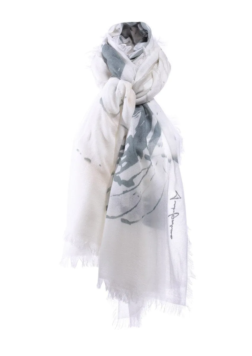 super fine baby cashmere scarf by Junko Koshino