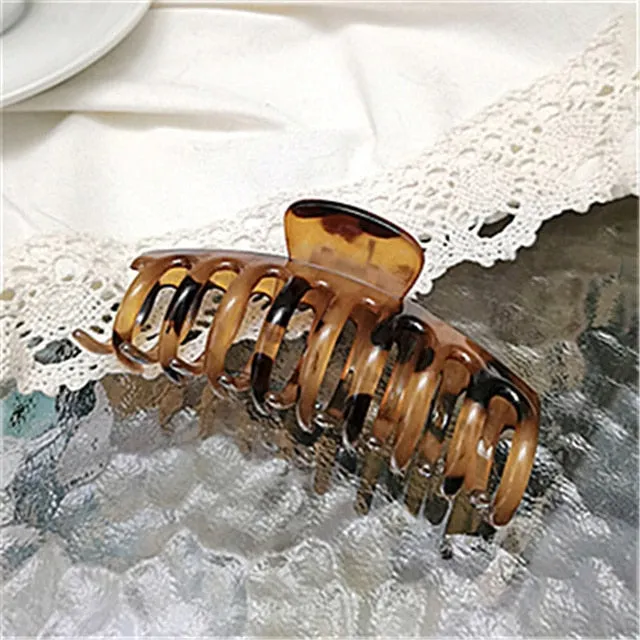 Sweet Scrub Color Acrylic Grasp Hair Clip