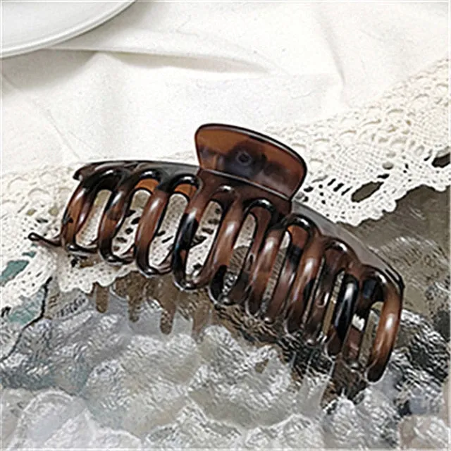 Sweet Scrub Color Acrylic Grasp Hair Clip