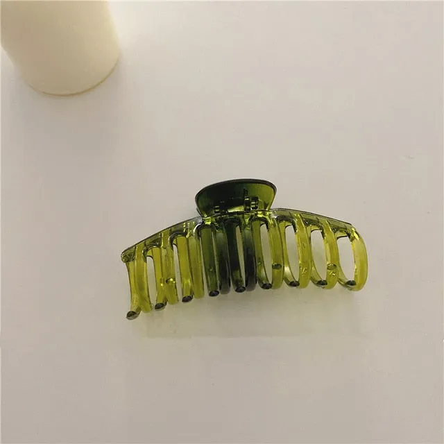 Sweet Scrub Color Acrylic Grasp Hair Clip