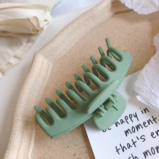 Sweet Scrub Color Acrylic Grasp Hair Clip