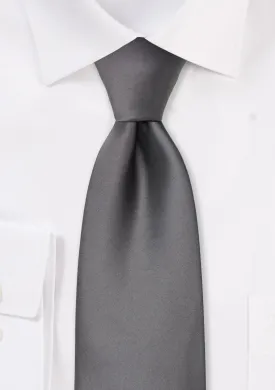 Taupe-Gray Solid Necktie