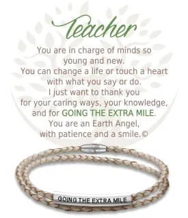 Teacher: Leather Bracelet