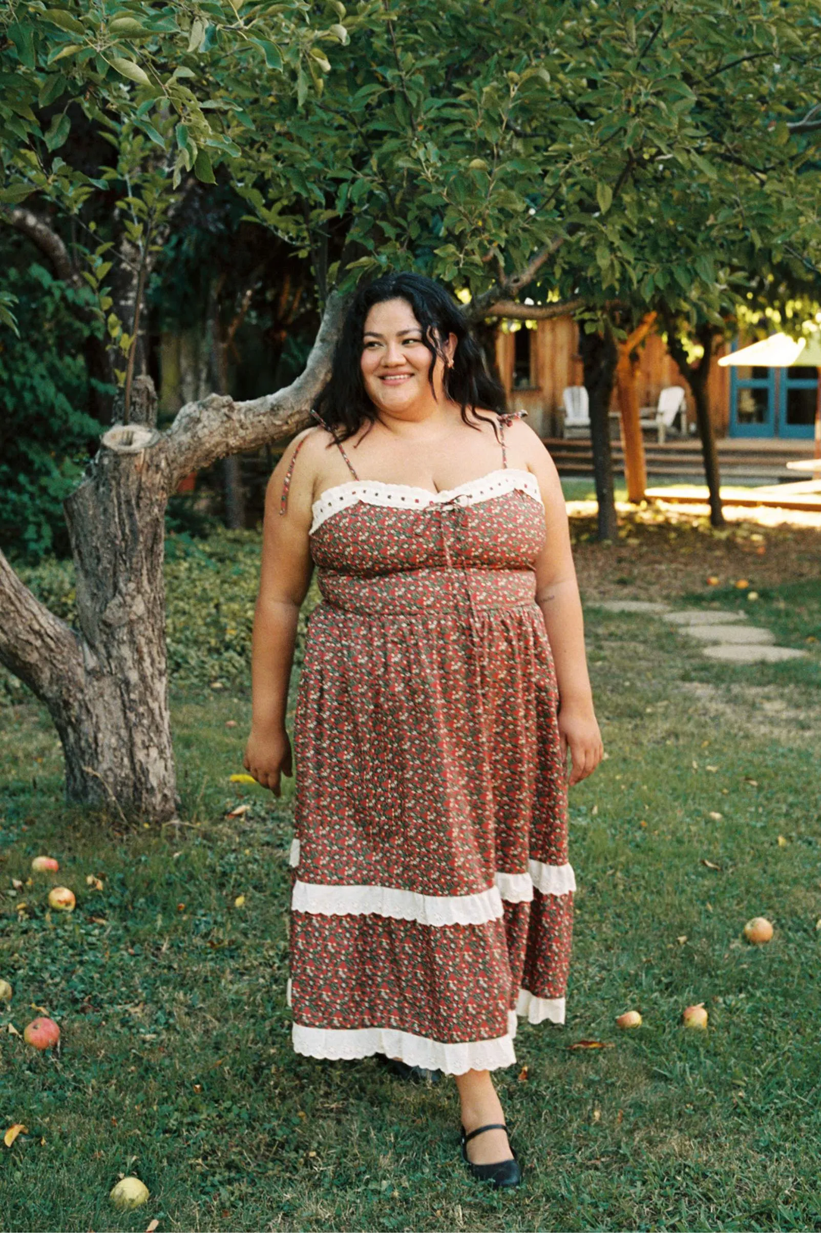 The Emma Dress Extended | Evergreen Apple Harvest