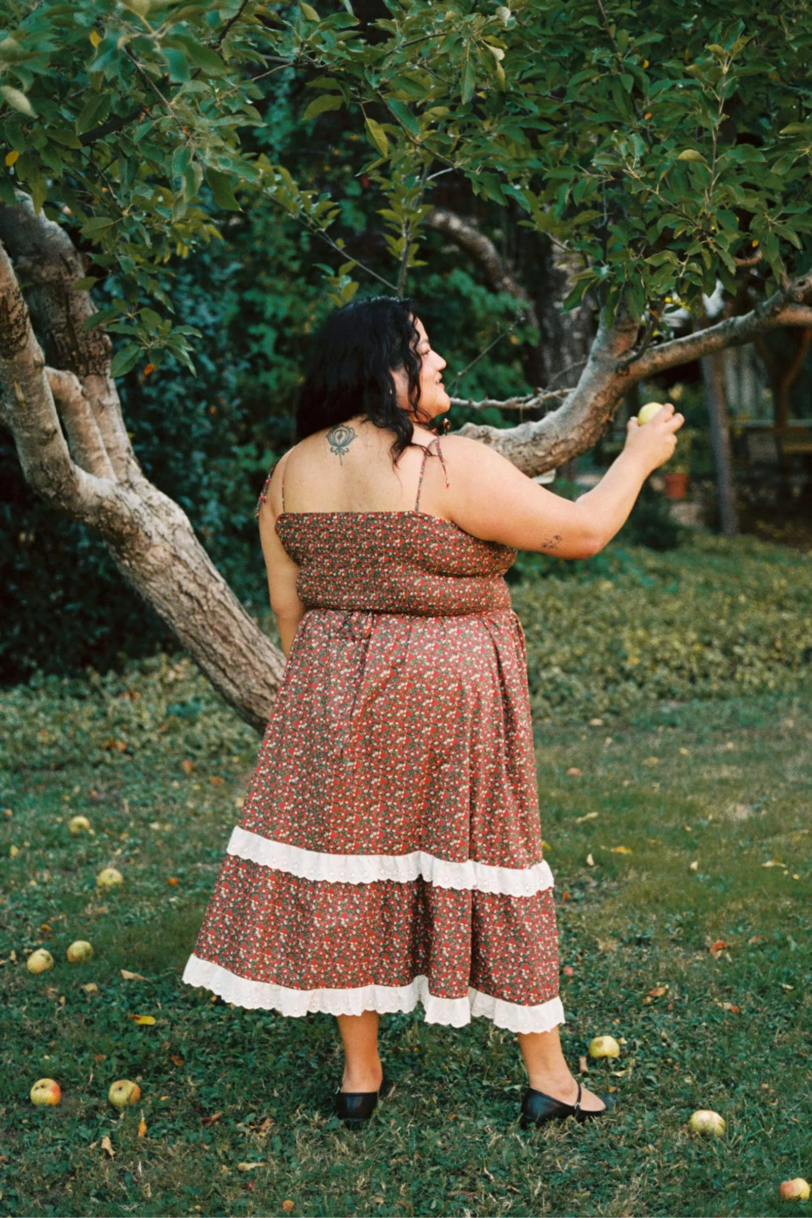 The Emma Dress Extended | Evergreen Apple Harvest