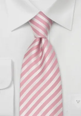 Tonal Rose Narrow Striped Necktie