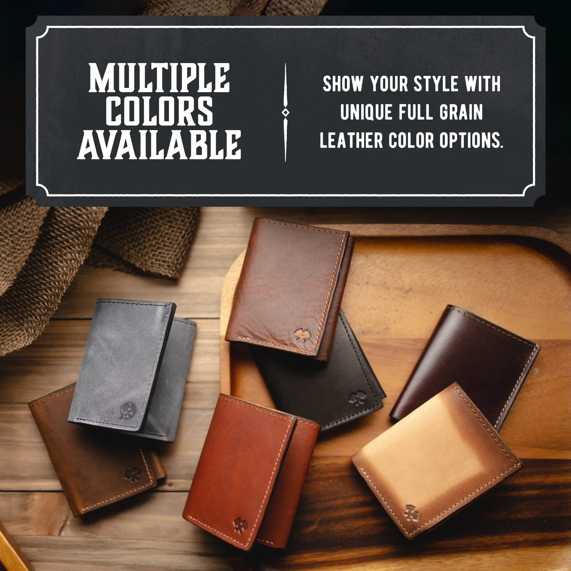 Trifold Leather Wallet