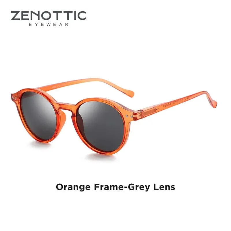 Vintage Chic: Small Round Frame Polarized Sunglasses for Women