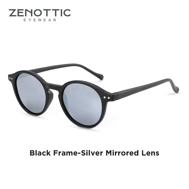 Vintage Chic: Small Round Frame Polarized Sunglasses for Women