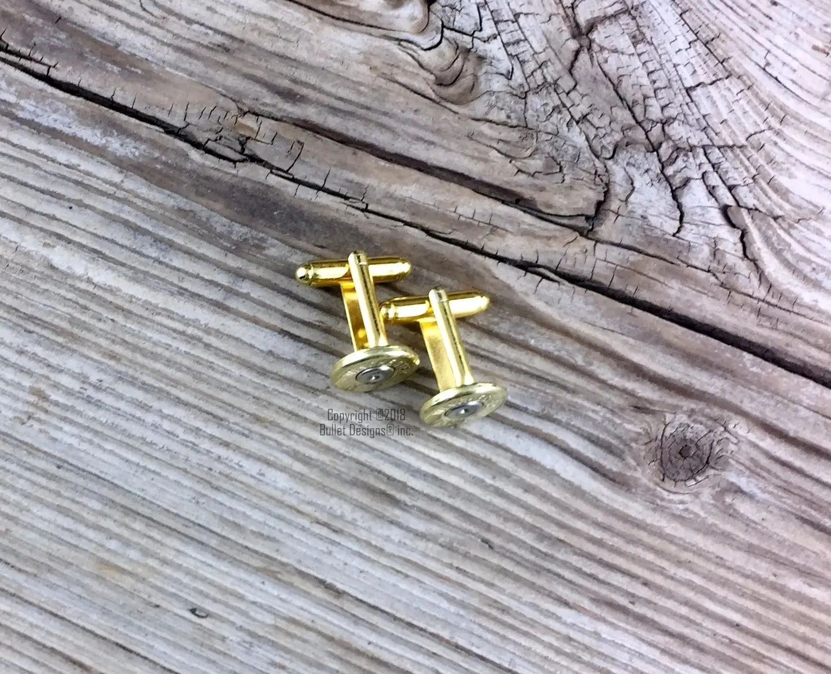 Winchester Colt 45 Brass Bullet Cufflinks